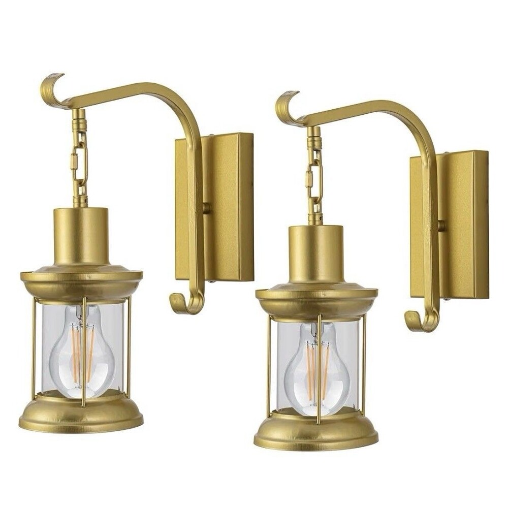 Battery Operated Wall Lights Set of 2 Rechargeable Wireless Sconces